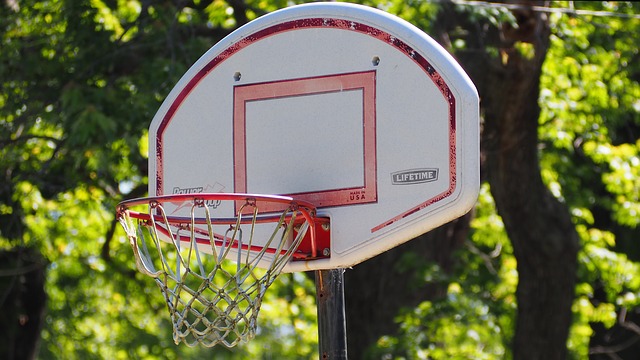 Portable basketball hoop